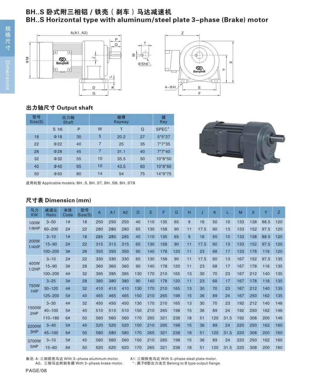 AC Gear Reduction Electric Speed Reducer Motor for Agitator Mixer