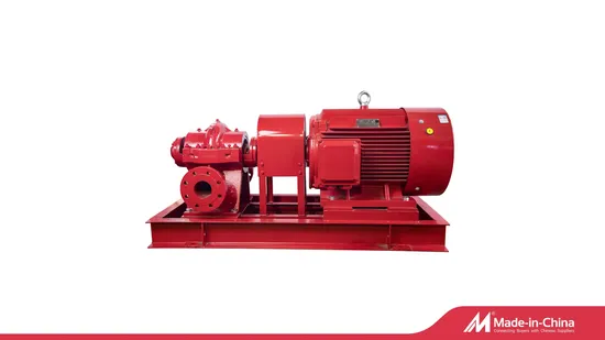 Nfpa20 Listed Horizontal Electric Driven Split Case Fire Pump for Fire Fighting 