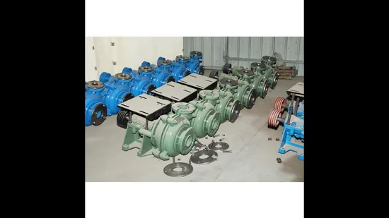 Simple Disassembly Structure Booster Horizontal Slurry Pump for Quarry Rock Powder Slurry Delivery