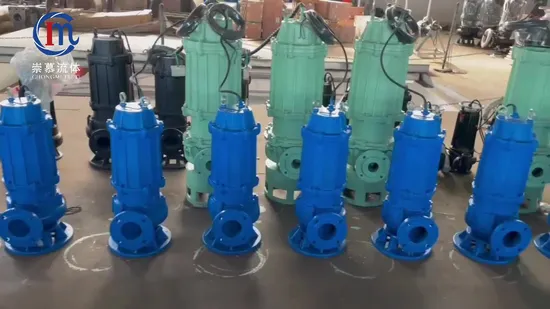 Vertical Non Clogging Electric Submersible Sewage Pump Sewage Water Transfer Pump Electric Submersible Sewage Pump for Dirty Water 