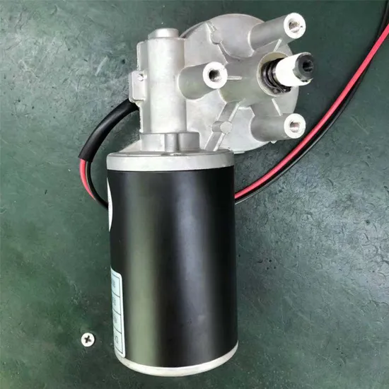 60W DC Geared Brushed Motor 24V Small Electric Gear Motor for Automatic Sliding Door