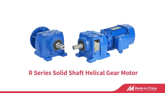 Flange Mouted Coaxial Gear Motor Inline Shaft Geared Motor RF Planetary Helical Gearbox AC Helical Gearmotor for Mixer 